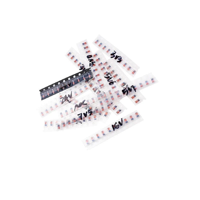 300PCS/LOT LL34 SMD Zener Diode Assorted Kit 1/2W 0.5W 3V-24V 15 Value *10Pcs 1N4148 3.3V 3.9V 4.7V 5.1V 7.5V 8.2V 10V 12V 15V