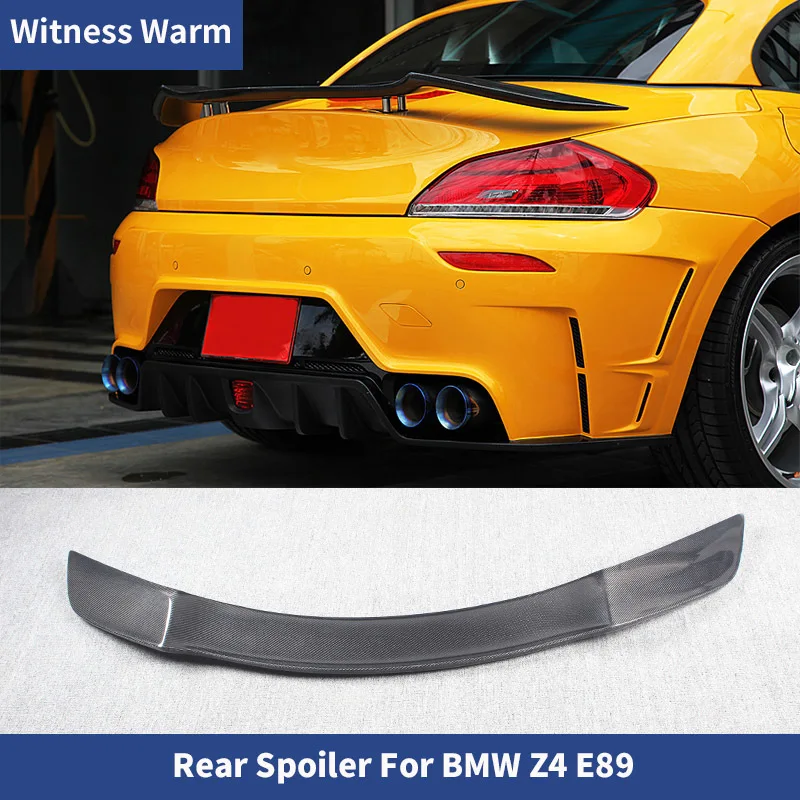 For BMW Z4 E89 Carbon Fiber Rear Trunk Spoiler Roof Wings 18i 20i 23i 28i 30i 35i Car Body Kit 2009-2016