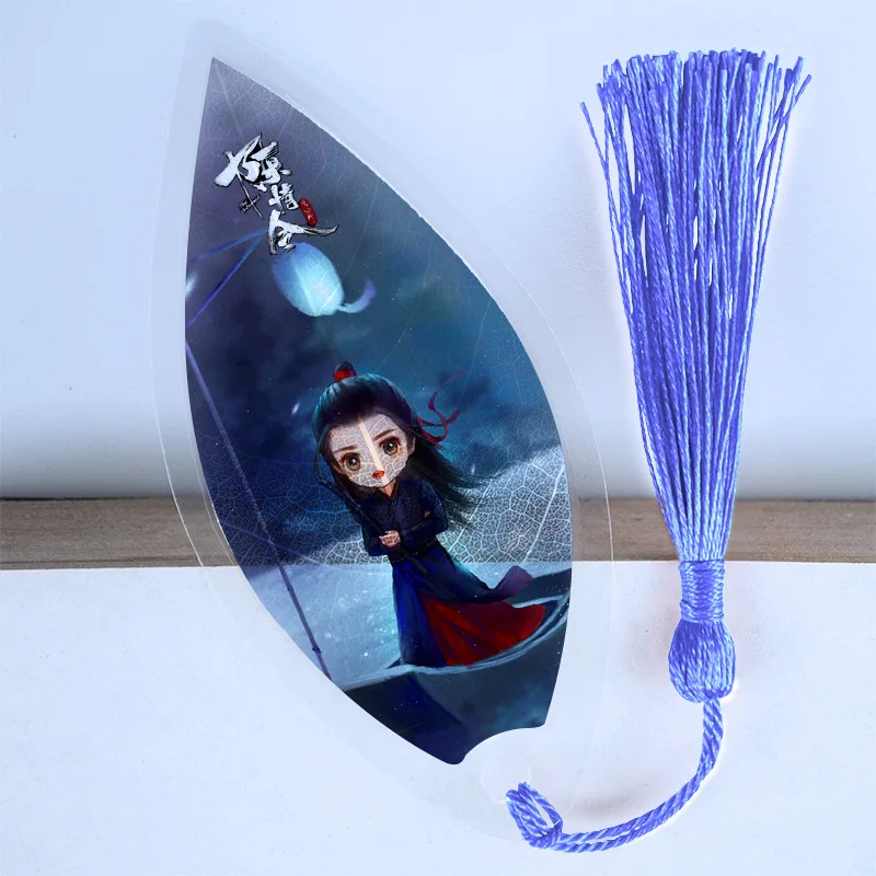 I segnalibri a forma di foglia Chen Qing Ling non trattati segnalibro in PVC trasparente impermeabile bellissimo libro segna il regalo
