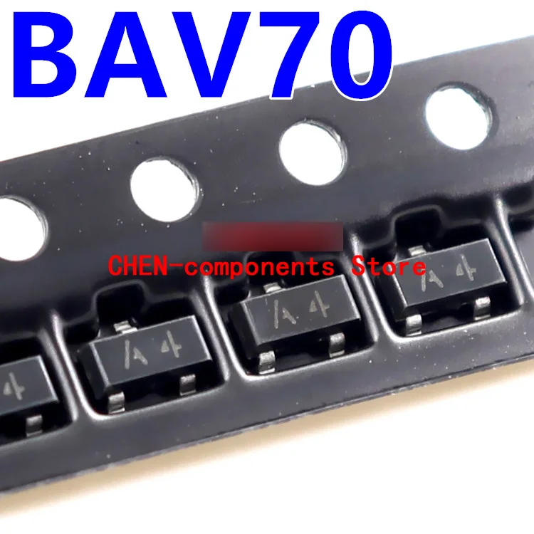 100pcs BAV70 BAV70LT1G A4 triode SOT-23