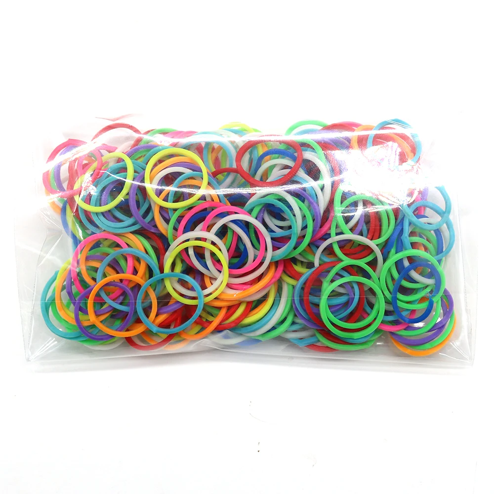 1000pcs/lot 15mm Size Colorful Make Topknot Bands For Dogs Hair Best Rubber Latex Dog Grooming Band (Elastic)