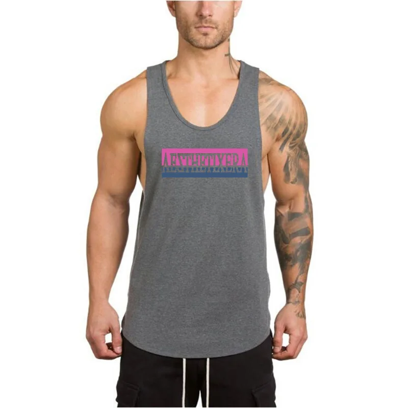 

Workout Vest New Fashion Brand Mesh Gym Mens Tank Top Clothing Bodybuilding Musculation Fitness Singlets Sleeveless Sport Shirt