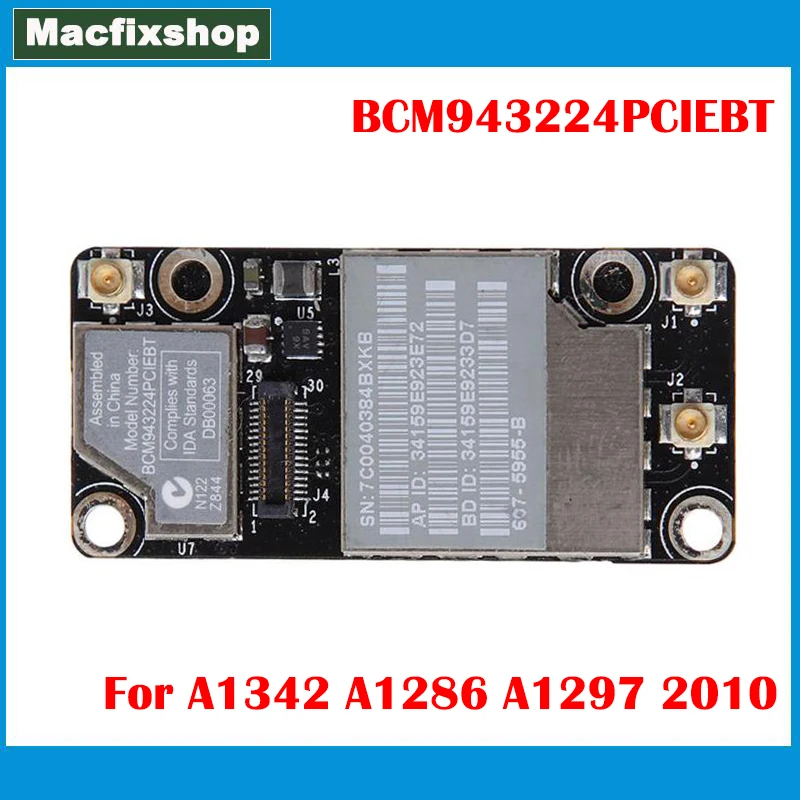 Original BCM943224PCIEBT Wifi Card For MacBook Pro A1342 A1286 A1297 Wireless Airport Bluetooth Card 2010 Year MC371 MC372 MC373