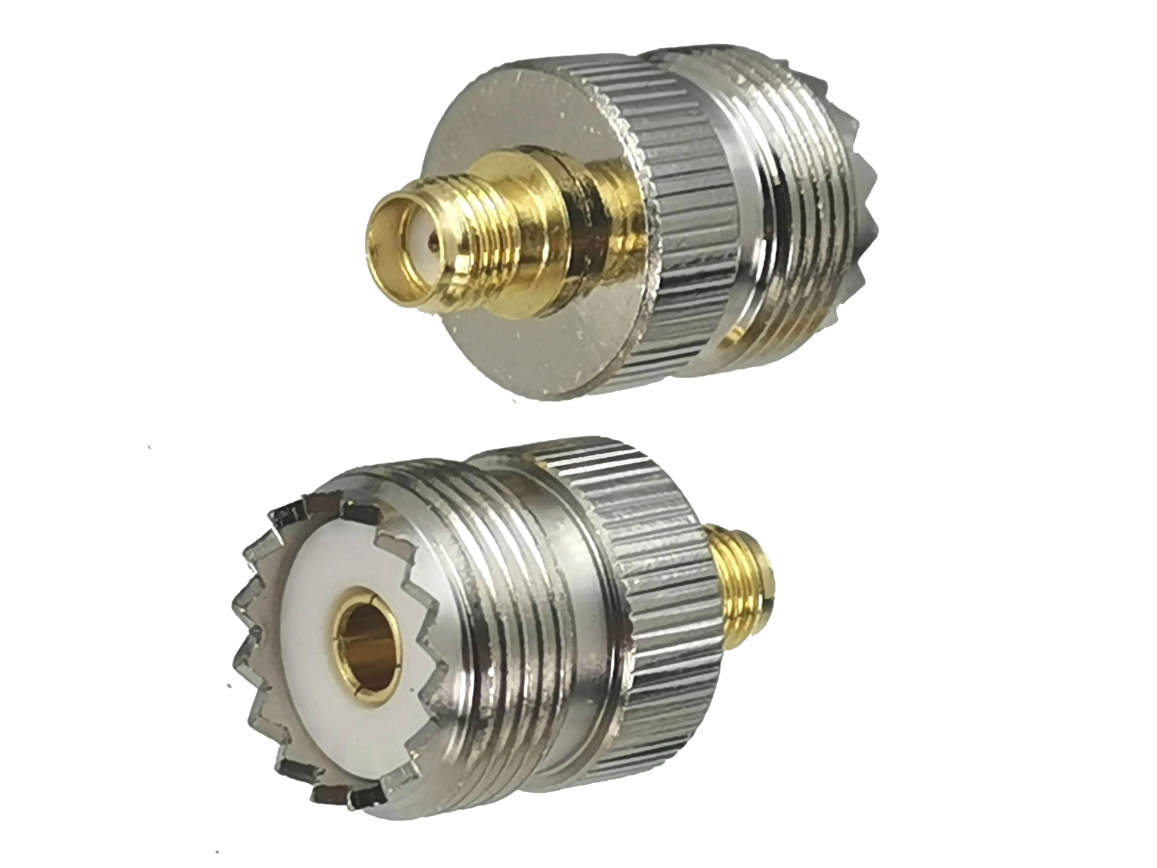 1 stuk Adapter Connector SMA naar UHF PL259 SO239 / N / BNC / SMA Stekker & Aansluiting RF Coaxiaal Messing Recht Nieuw FJP-830
