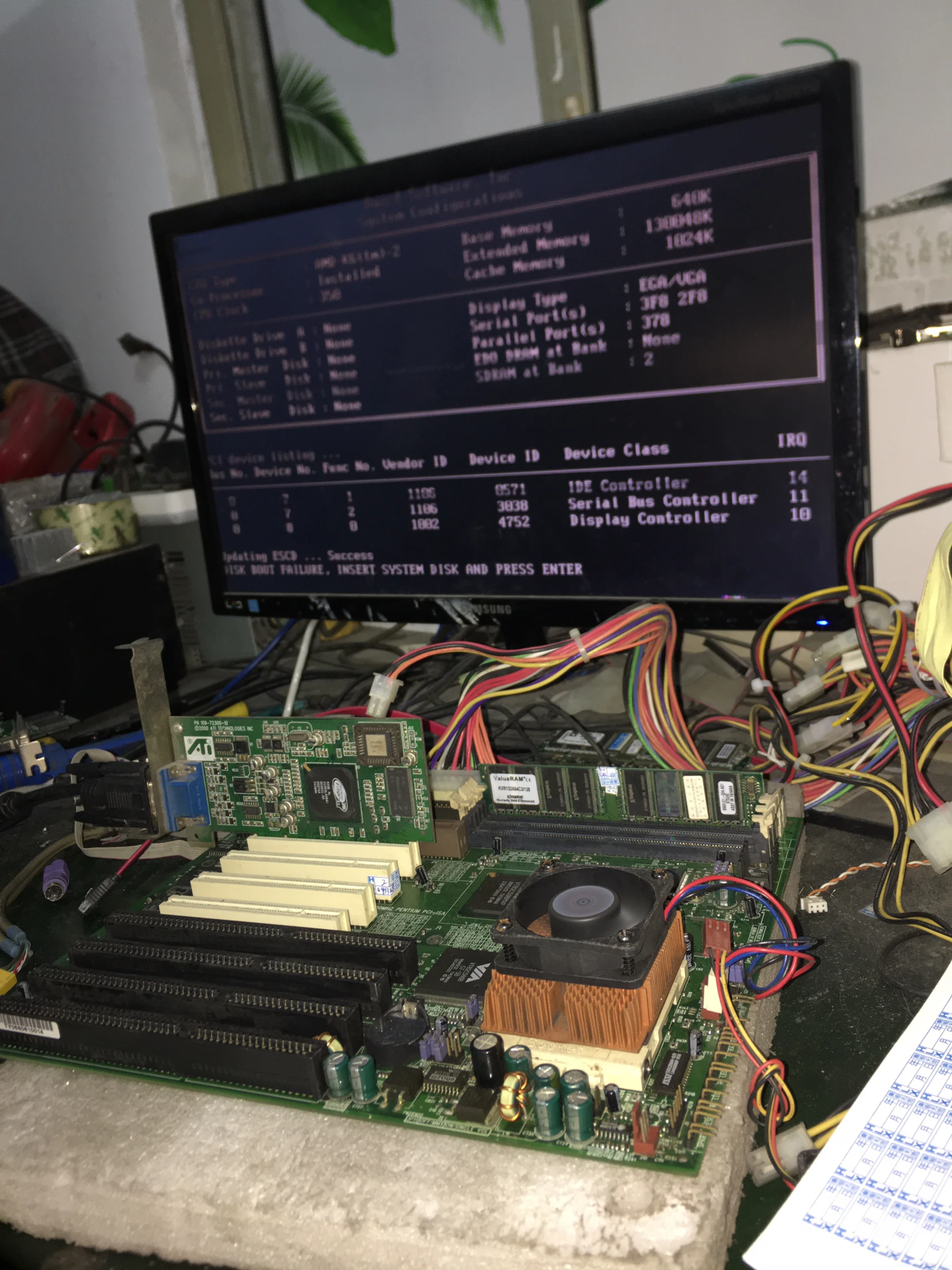 S1590S-100MHZ PENTIUM PCI-ISA 100% OK Scheda madre IPC originale 586 ISA Mainboard con CPU RAM Scheda industriale