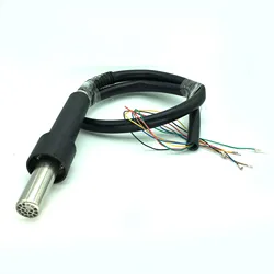 Cable de 6 pines AC 220V 110V mango de pistola de aire caliente con núcleo de calefacción para Estación de soldadura rápida 857 857D