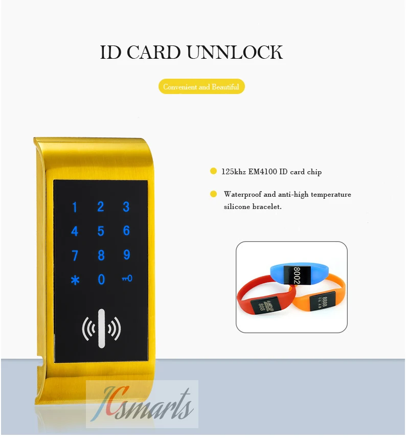 Intelligente Tastatur RFID Elektronische Schrank Umkleide Sauna Lock für Home Gym Schule Spa Schrank Tür – Detail 6