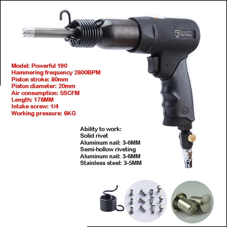 Air Pneumatische Gereedschap High-Power Verkeer Bewegwijzering Reclame Naambord Pneumatische Klinknagel Pistool Semi-Holle/Solid Rivet Gun