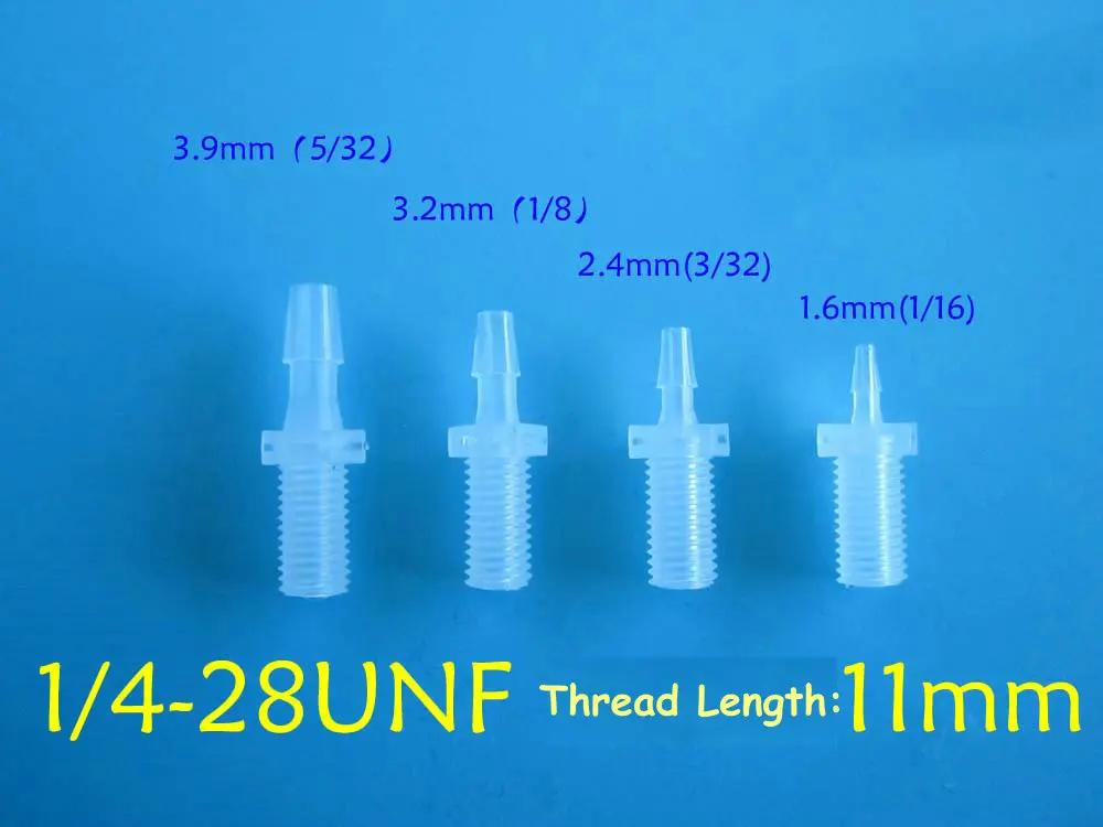 1Pc Luer to Thread fitting - Male thread 1/4