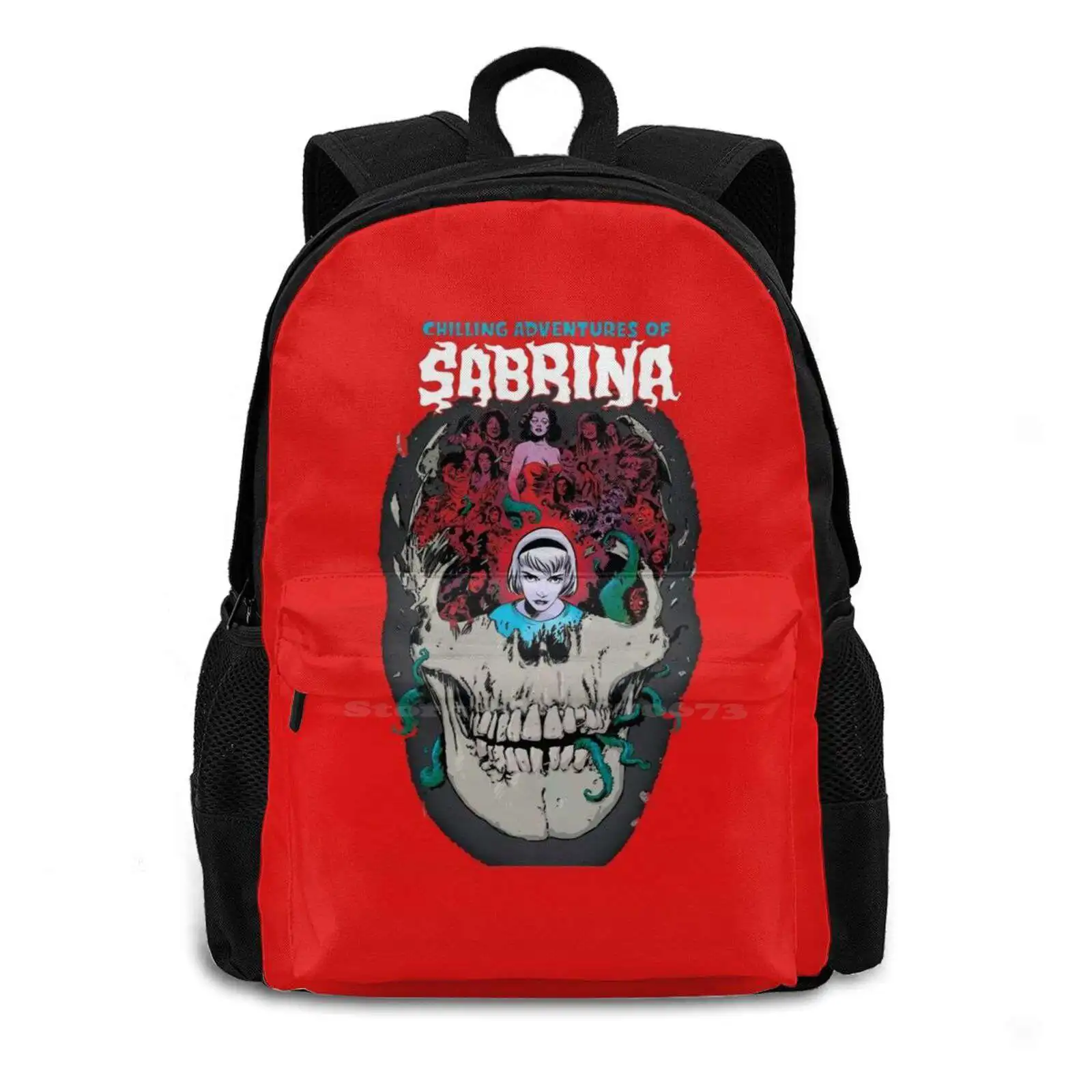 Adventures Of The Teen Age Witch Large Capacity School Backpack Laptop Bags Tv Series Popular Series Horror Fantasy Teen Age