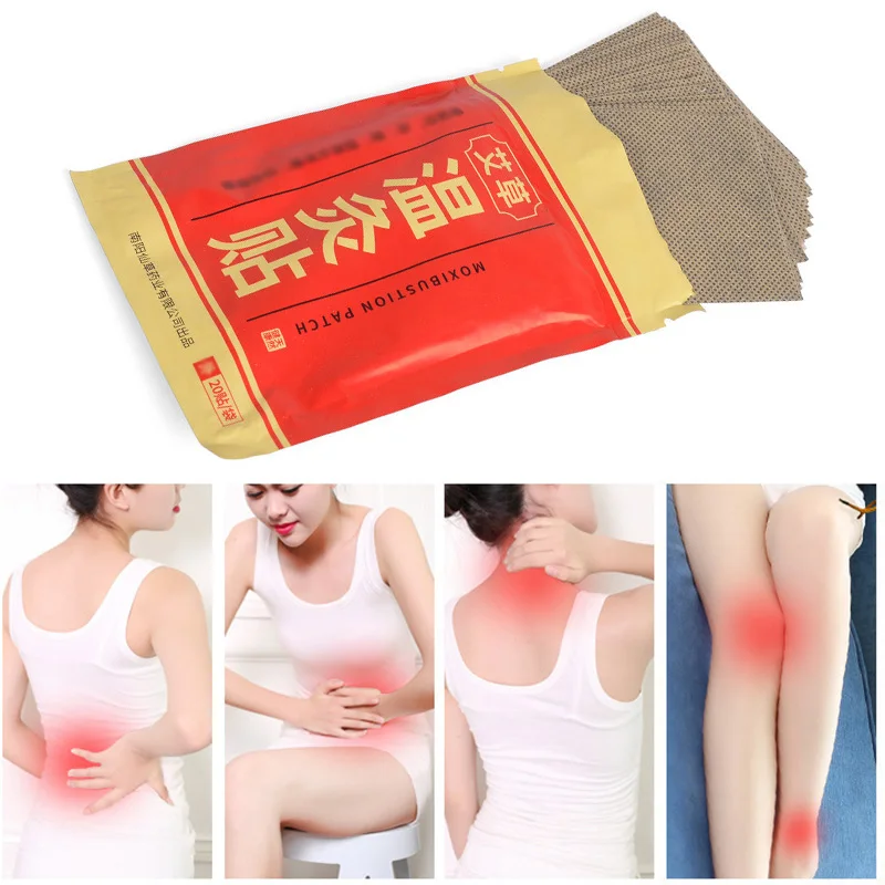 Warm Moxibustion Plaster Wormwood Detox Patches Herbal Medicine Paste Shoulder/Neck/Back/Waist Pain Relieve Health Care