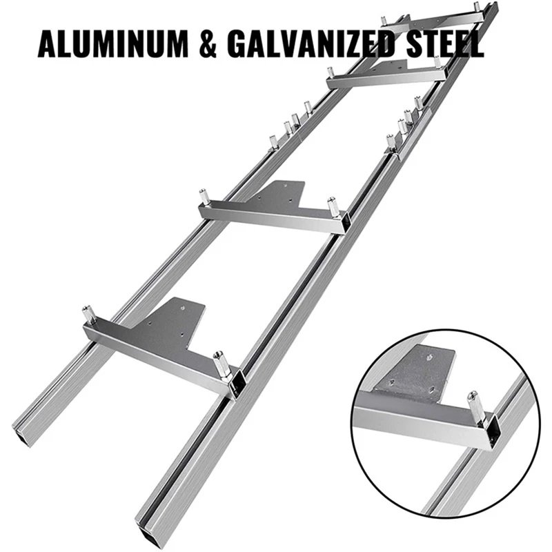 Woodworking chain saw cutting board rack 1.8M/2.7M rail woodworking board cutting aids aluminum alloy cutting board rack