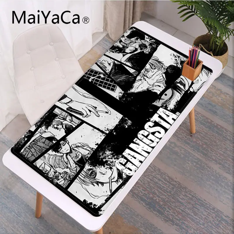MaiYaCa Gangsta anime6 High Quality Customized laptop Gaming mouse pad Size for CSGO Game Player Desktop PC Computer Laptop