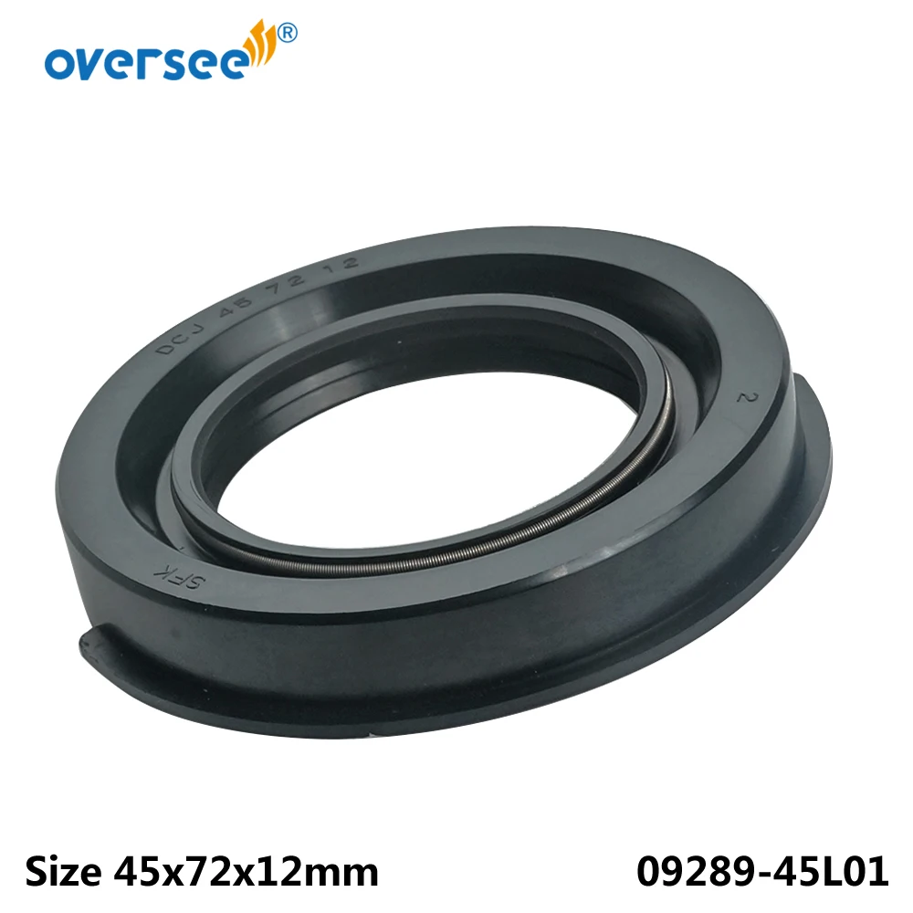 

Oversee 09289-45L01 Сальник для подвесного мотора Suzuki 2T 40HP Коленчатый вал, размер 45x72x12 мм; 09289-45L01-00