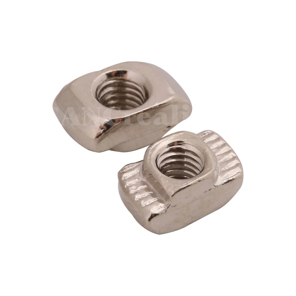 M3/M4/M5*10*6 For 20 Series Slot T nut Sliding T Nut Hammer Drop In Nut Fasten Connector 2020 Aluminum Extrusions