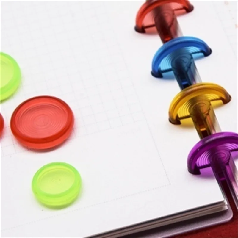 DISCBOUND Đĩa 100 Chiếc Nhẫn Chất Kết Dính 18Mm/24Mm Nhiều Màu Sắc Liên Kết Nhẫn Được Làm Bằng Vật Liệu ABS Cho Máy Tính Xách Tay CX19-004