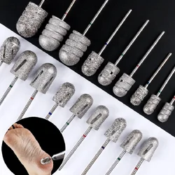 80/120# Nail Drill Bit Diamond pedicure polish Cap Foot Callus Cuticle Cutter Burr Manicure Accessories Milling Electric File