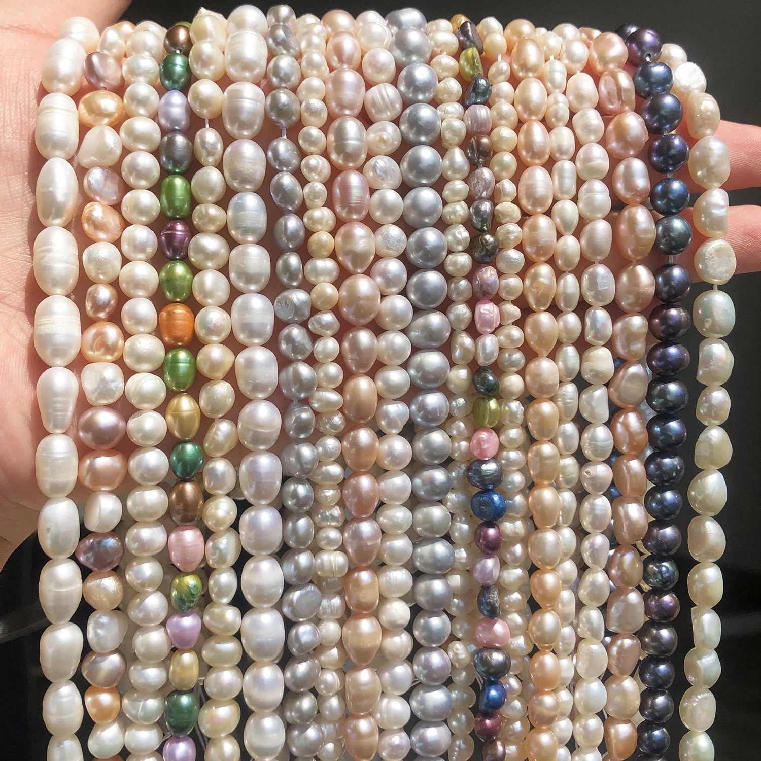 Real Natural Freshwater Pearl Irregular Cultured Small Pearls Punch Beads For Jewelry Making Diy Women's Necklace Bracelet