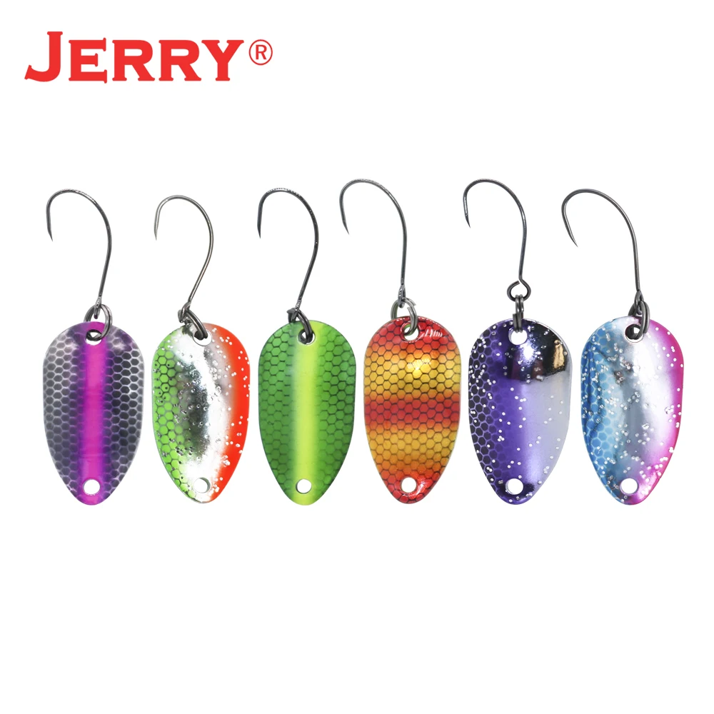 Jerry Gemini Micro Fishing Lures Kit Spoons Trout Spoon Wobbler Spinner Bait Multiple Colors