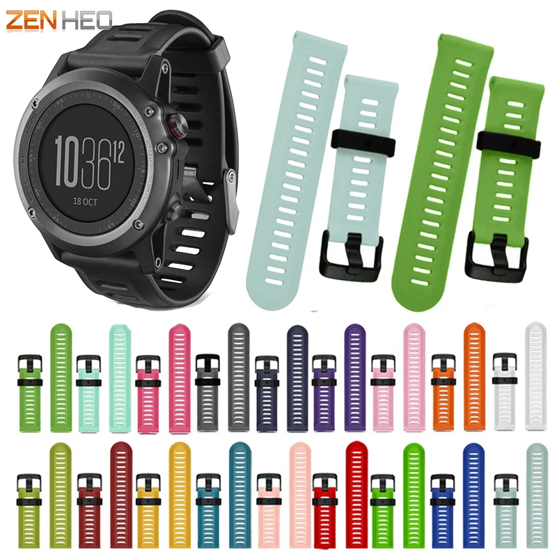 سيليكون استبدال حزام ل Garmin Fenix ، معصمه ل Garmin Fenix 3 ، 3 HR ، 5x سوار ساعة ذكية ، 26 مللي متر