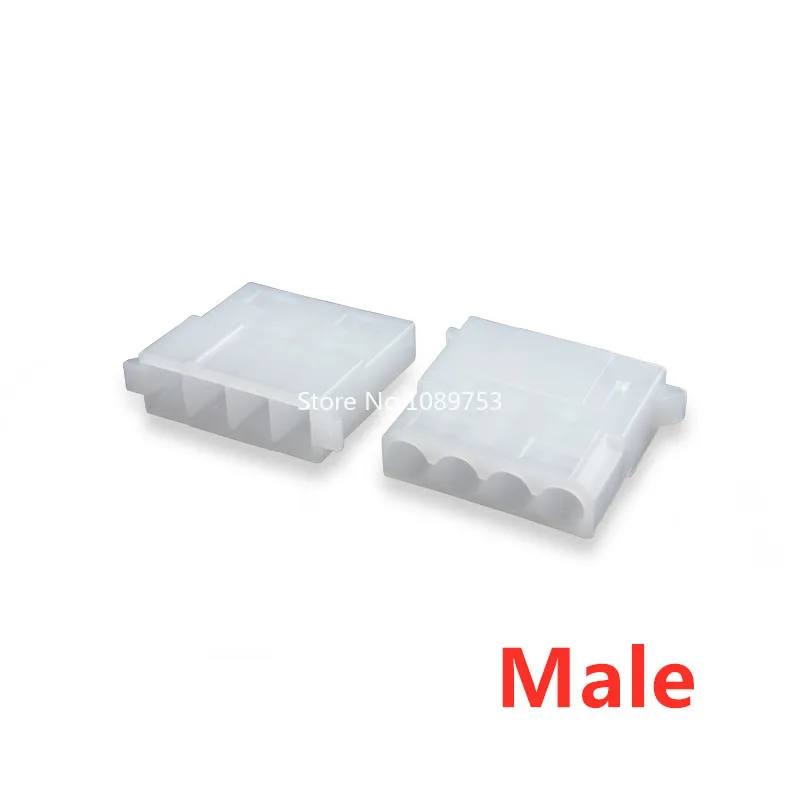 10pcs/Lot 5.08mm White IDE HDD Power Connector KF50800 - 4P KF50801 - 4R Female Male for PC/Computer Graphics Card PCI-E