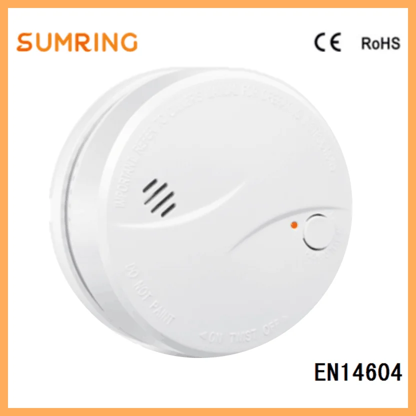 

Hot Sales Smoke Detector Fire Smart Alarm With 10 Year Lithium Sealed Battery EN14604 For Home