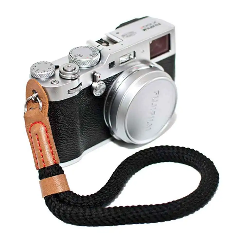 Foleto cinturino per fotocamera in pelle da polso in Nylon corda per fotocamera cinturino da polso a mano cordino per Leica Canon Nikon Sony SLR cintura per fotocamera