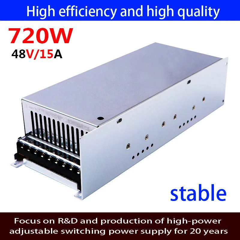 

Power Supply 36V 20A DC Switching Power Supply 0-36V Adjustable 720W Industrial Control Equipment S-720-36 Transformer Adapter