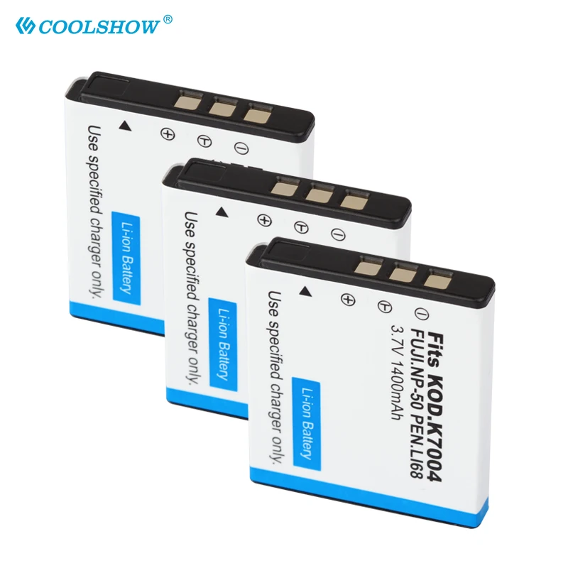 NP-50 FNP50 NP 50 Battery 1400mAh for Fujifilm FinePix F50fd F100fd F60 Fd F200EXR F60fd F75EXR F85EXR Camera Batteries