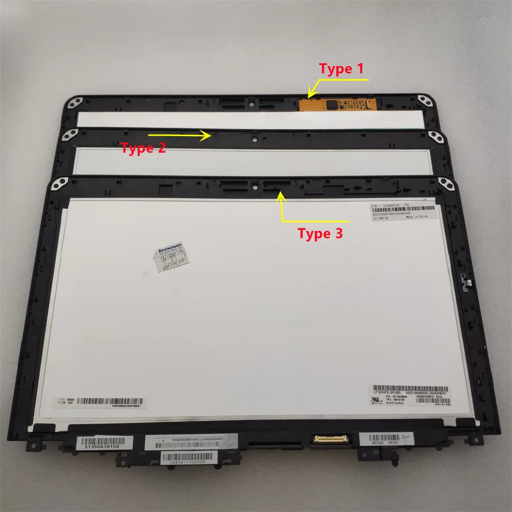 12.5 Inch FHD LCD Touch Screen Assembly 1920*1080 LP125WF2-SPB2 SPB1 Thinkpad Yoga S1 Screen For Lenovo Thinkpad S1 yoga 12