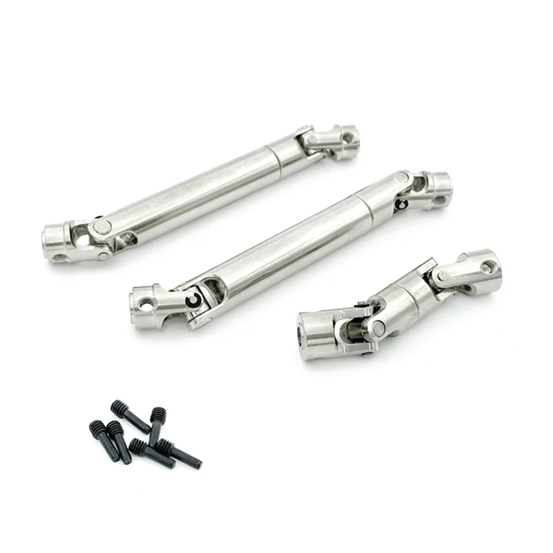 3Pcs Metal Drive Shaft & Transfer Case Drive Shaft for Redcat GEN8 1/10 RC Crawler Car Upgrade Parts Accessories