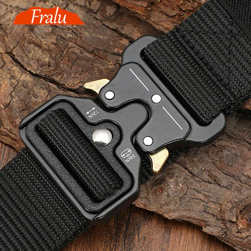 125-140long big size Belt Male Tactical military Canvas Belt Outdoor Tactical Belt men\'s Military Nylon Belts Army ceinture hom5