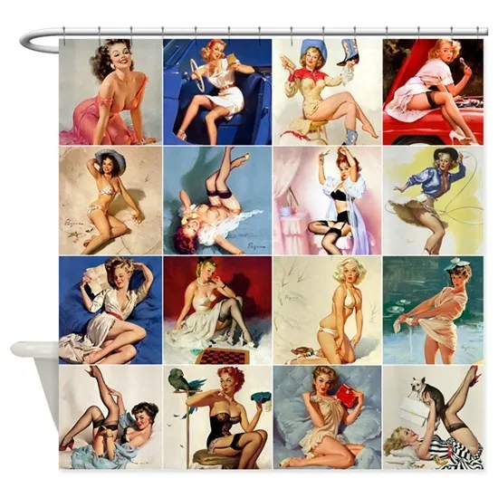 

Винтажная занавеска для душа в стиле «Ho Me Lili», с крючками