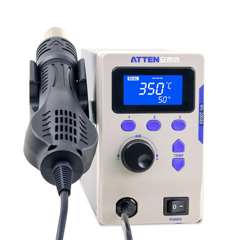 ATTEN 2008D hot air soldering station LCD Digital display welding rework station for Phone BGA SMD PCB IC soldering Repair tools