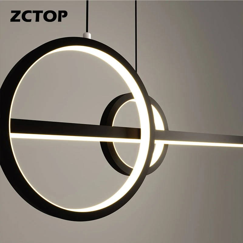 Modern LED Pendant Lights for Dining Living Room Kitchen Office Ceiling Chandeliers Decor Home Indoor Hanging Lamp Gold Fixtures