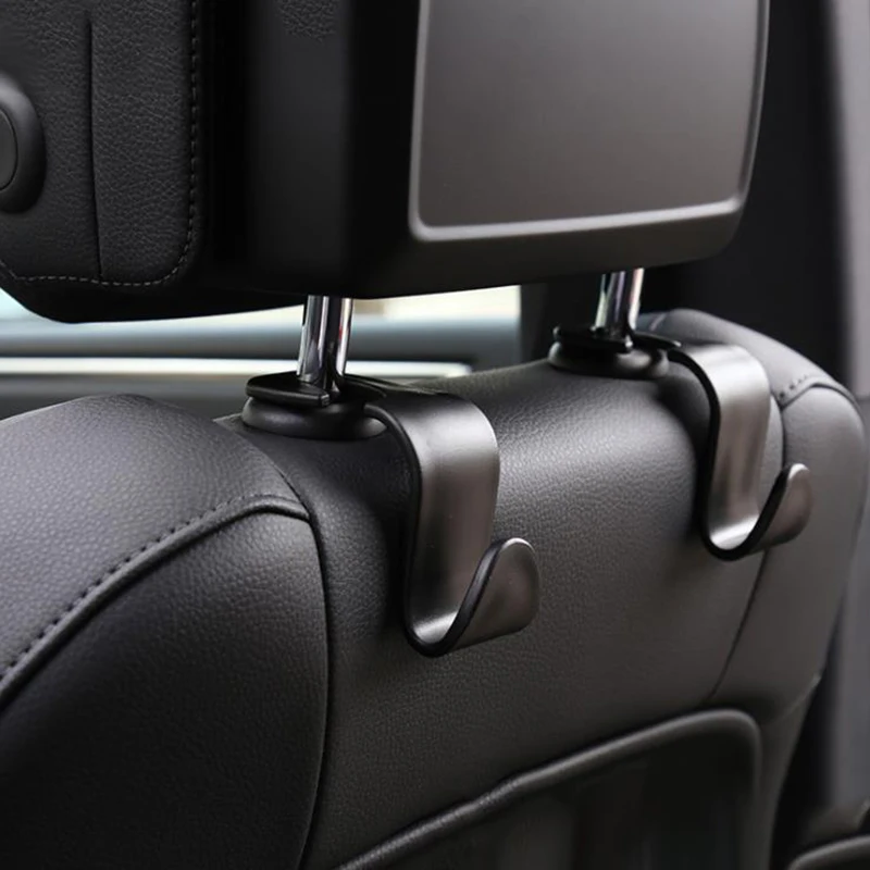 Universal Car Seat Back Hook Phone Holder PP Car Accessories Interior Portable Storage Hook for Car Bag Purse Cloth Hanger Drop 4