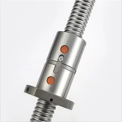 DFU2510 C5 Double Nut Rolled Ballscrew 2505 25mm Ball Screw Customized Any Length 250-4000mm + End Machining for CNC XZY Machine