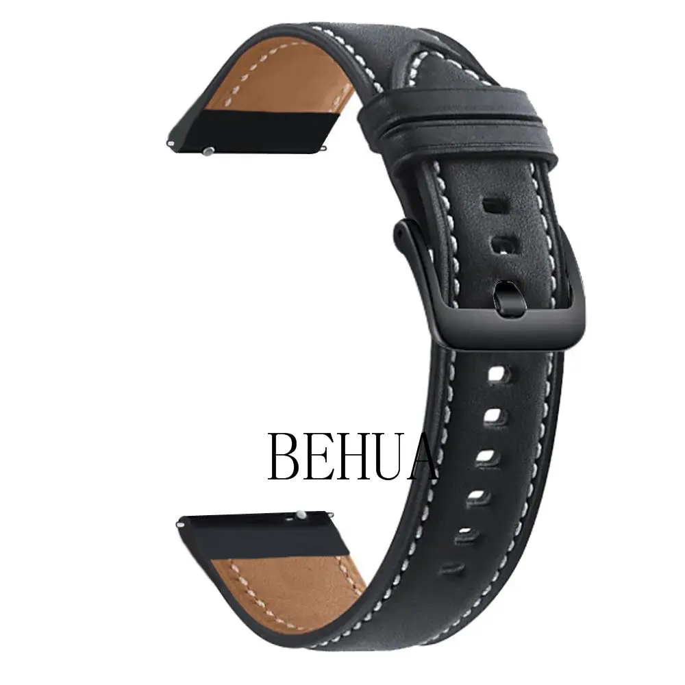 22mm Genuine Leather Strap Watchband For Xiaomi MI Watch Color Wristband Quick Releas Bracelet For Amazfit GTR 2e /GTR 47mm belt image 6
