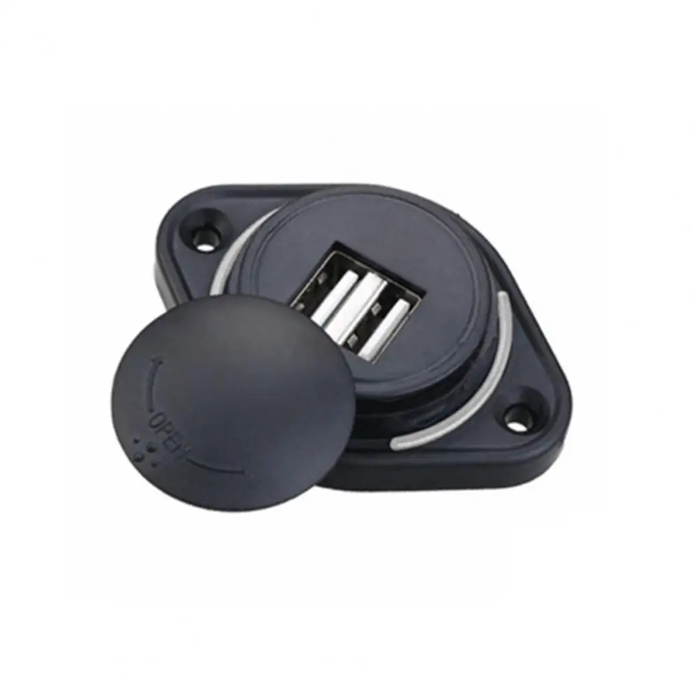 12V-24V Car Accessory Car Charger Dual High Compatibility Quick Charge USB Port 3.1A LED Quick Charge Mini Adapter for Auto