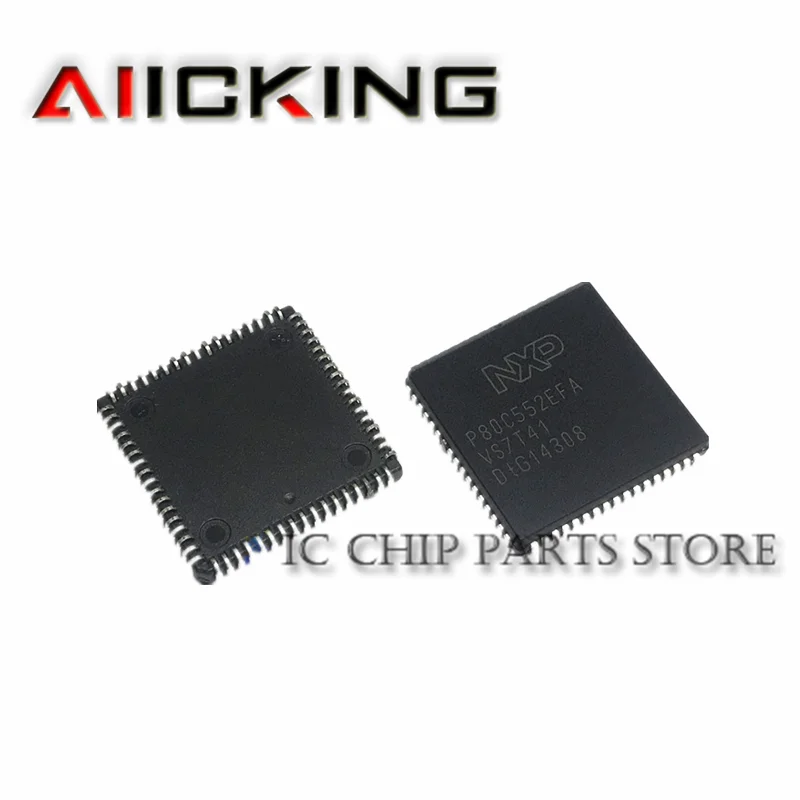 

P80C552EFA 2pcs/lot P80C552EFA P80C552 PLCC IN STOCK IC MCU 8BIT ROMLESS 68PLCC