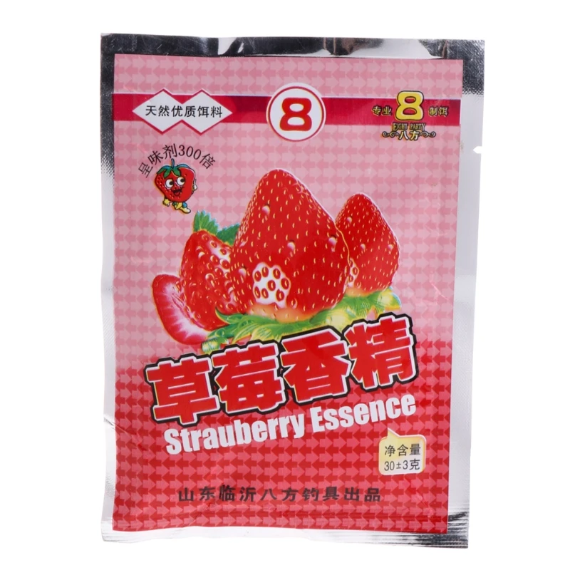 30G Strawberry Fishing Bait Flavors Powder Carp Bream Killer Food Addictive Lure Carp Fishing Feeder Baits