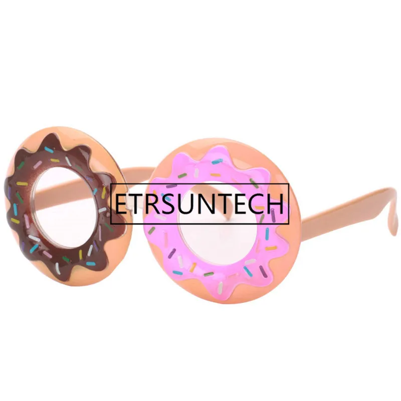 50pcs Funny Costume Doughnut Glasses Birthday Party Favors Kids Adults Fancy Dress Colorful Creative Party Supplies