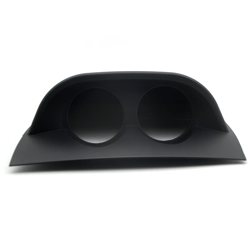Universal Two Holes 52mm Gauge Meter Dash Board Pod Flate Base Black Both for Left&Right Hand Drive