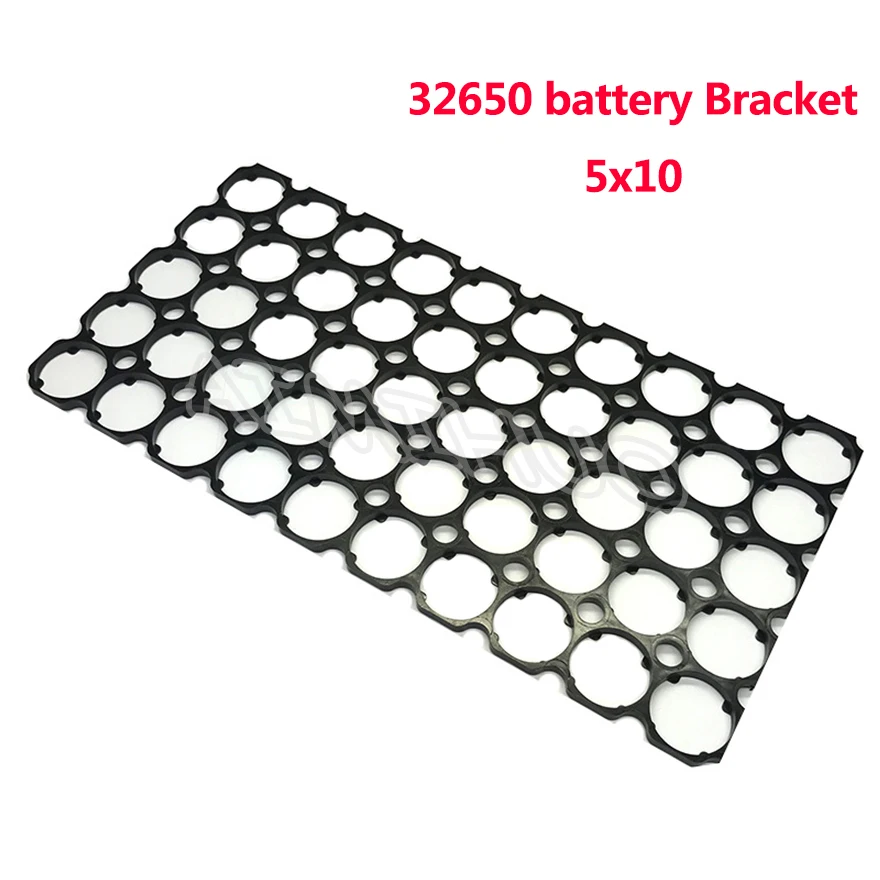 32650 Battery Holder Bracket 5x10 Cell Safety Anti Vibration Plastic Holder Brackets for DIY 32650/32700 LifePo4 Battery Pack