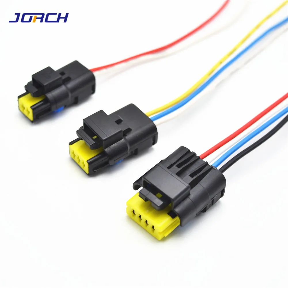 1set 2 3 4pin 1.5mm waterproof FCI plug 211PC042S4021 automotive electric wiring connector with 0.5mm²Wiring harness