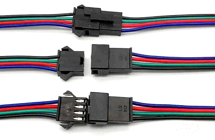 5pair~100pairs 3pin 4pin 5pin 6pin JST LED Connectors,Male And Female Connector for 3528 5050 RGB RGBW RGBWW LED Strip light