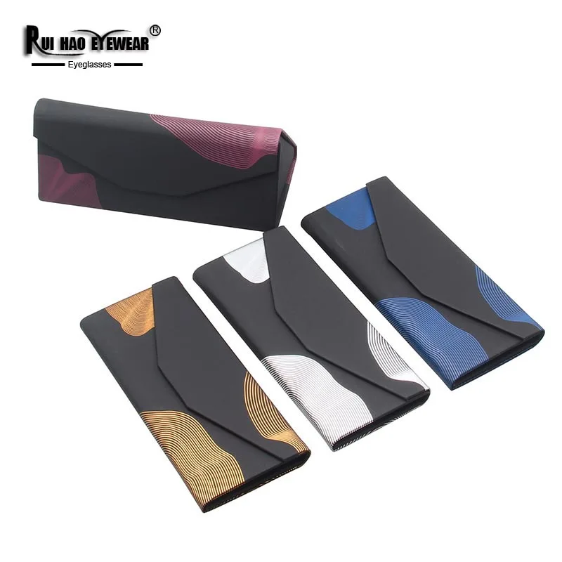 Unisex Triangle Glasses Box Optical Eyeglasses Case 4 Color Spectacles Case Eyewear Accessories