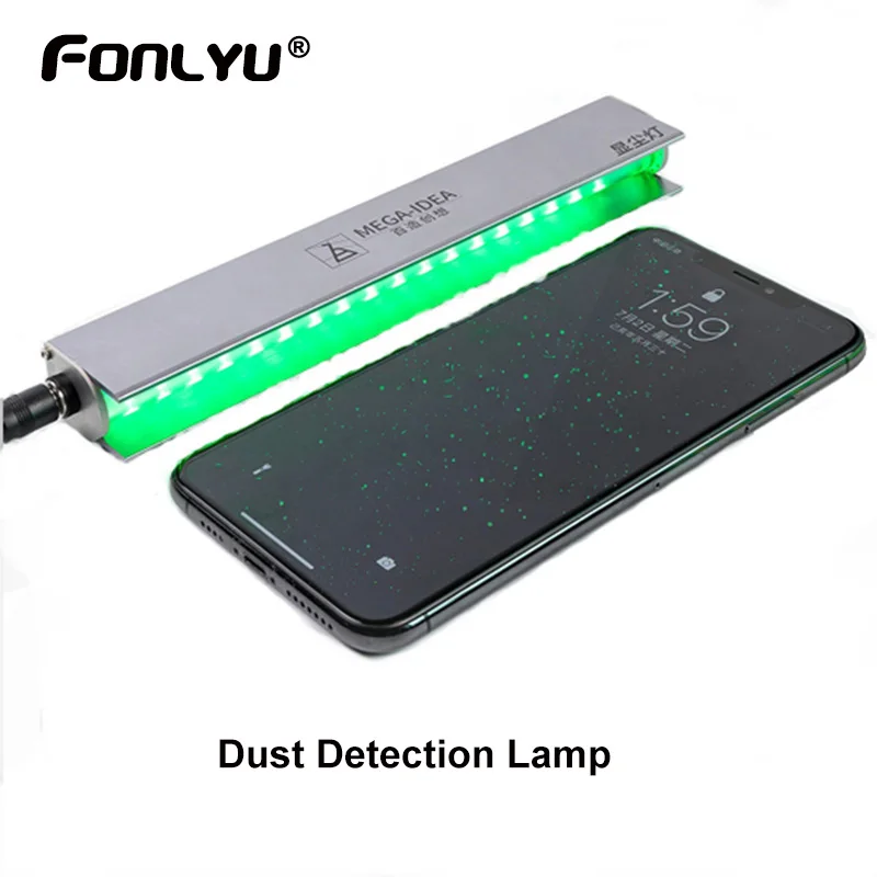 Qianli isee LCD Screen Repair Dust Showing Clear Scanner Lamp Fingerprint Scratch Screen Changing LED Dust Detection Lamp