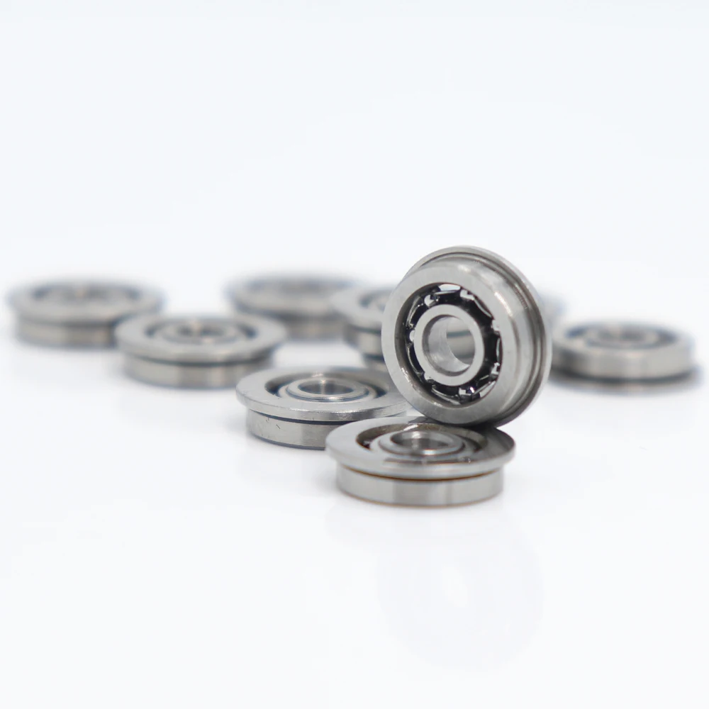 

10PCS MF93 Flange Bearing 3x9x2.5 mm ABEC 3 Miniature Flanged Non Standard Deep Groove Open Bearings 93