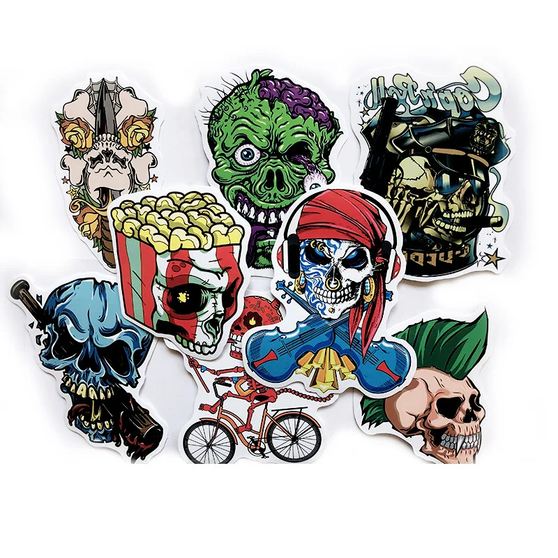 10/30/50PCS Terror Stickers Waterproof DIY Skateboard Luggage Laptop Motorcycle Phone Bike Cool Decal Graffiti Sticker Kid Toy